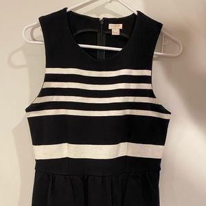 J. Crew Sleeveless Striped Midi Dress